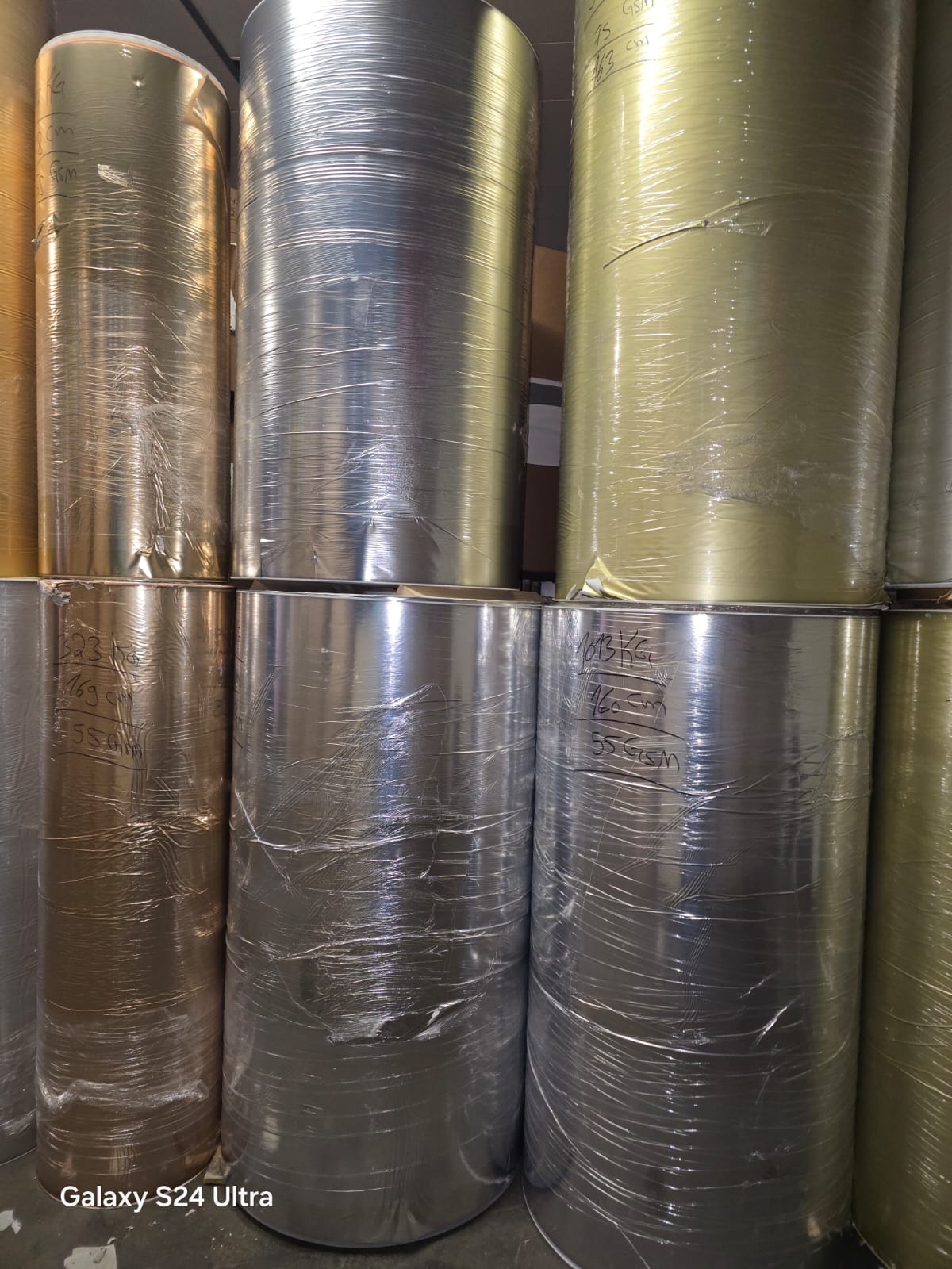 Laminated aluminum rolls